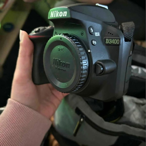 Nikon D3400 camera like new with two lenses and flash