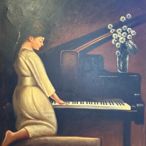 Oil painting A.Dialynas like new