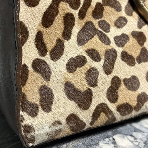 Dolce & Gabbana Ponyhair Leopard Print Shoulder Bag used