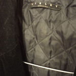 Sisley women's coat used, velour, black, lightweight