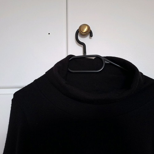 Winter dress with turtleneck, like new, black and gray