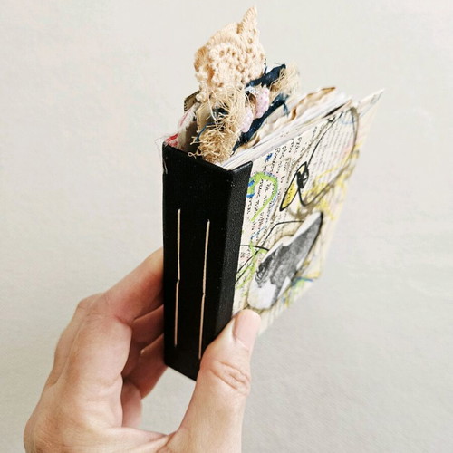 The Leopard Heart handmade notebook like new