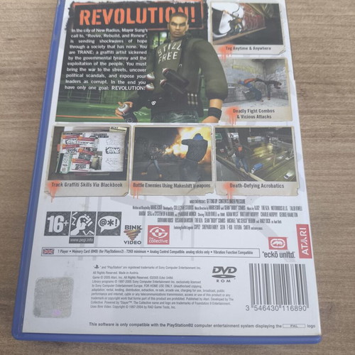 Getting Up Contents Under Pressure PS2 game like new, English version