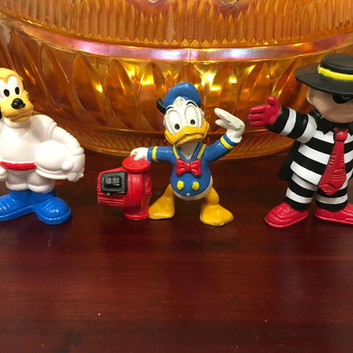 McDonald's Hamburglar and Disney Pluto PVC Figures 1995 like new