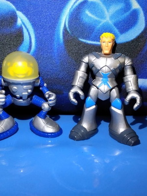Elc Planet Protectors and Fantastic Knight figures used
