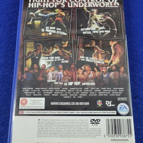 Def Jam Fight for New York PlayStation 2 used