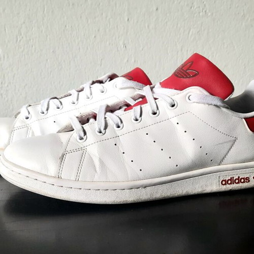 Adidas Stan Smith sneakers white/red size 46 like new