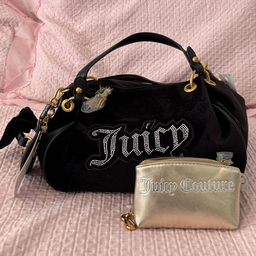 Juicy Couture Primerose black bag with double handle and key charms