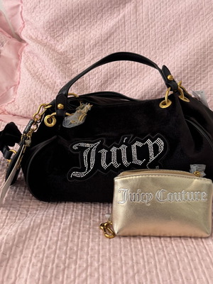 Juicy Couture Primerose black bag with double handle and key charms