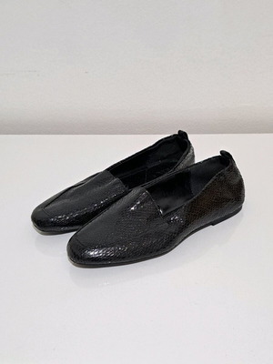 Zara Women's Moccasins New Black Size 36 Faux Leather