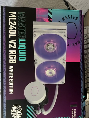 Cooler Master MasterLiquid ML240L V2 RGB liquid CPU cooler, white edition