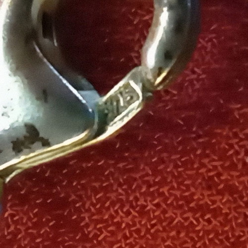 Handmade Silver 925 Bracelet with Black Onyx 19 cm like new