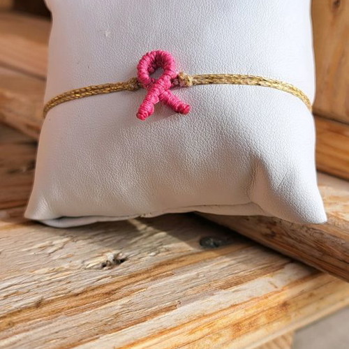 Handmade bracelet for World Breast Cancer Prevention Day new