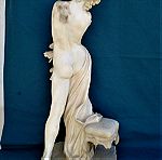  Αντίκα μαρμάρινο γλυπτό άγαλμα γυμνή γυναίκα μετά το μπάνιο