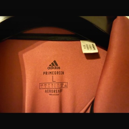 Adidas burgundy tennis polo shirt large like new