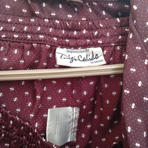Men's satin pajama set, pants and shirt