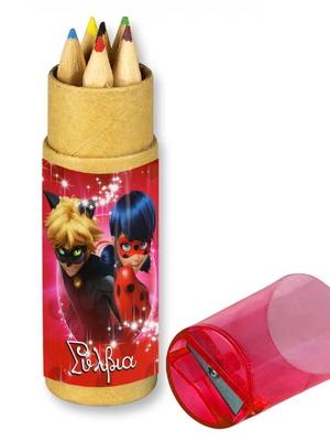 Miraculous Ladybug colored pencils 10 pcs new with your name