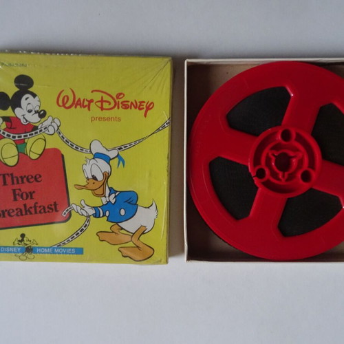 Disney Super 8mm silent cartoon films like new, pack of 2