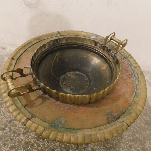 19th century brass mangali used, about 50cm