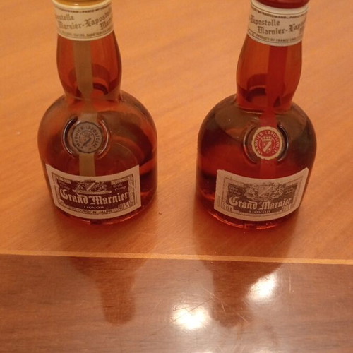Grand Marnier vintage miniature set 2x 50ml sealed 1972 & 1973