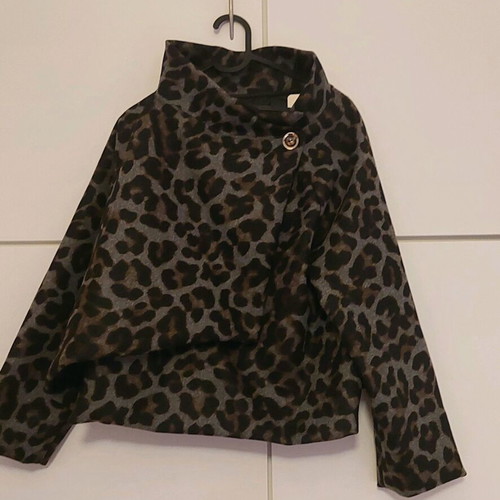 Animal print cardigan new, one size