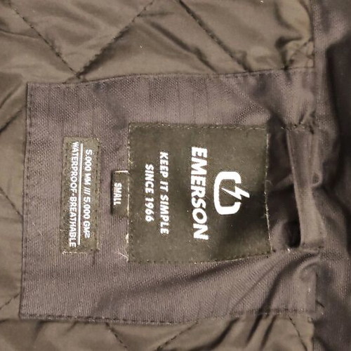 Emerson Waterproof Jacket Small Black like new