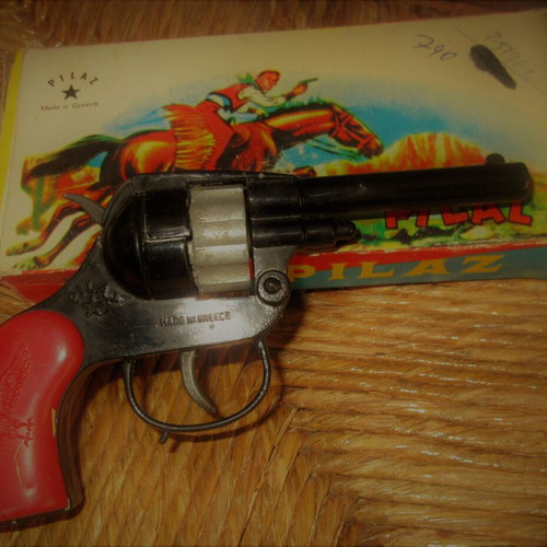 Western Pilaz Metal Toy Gun 60s like new
