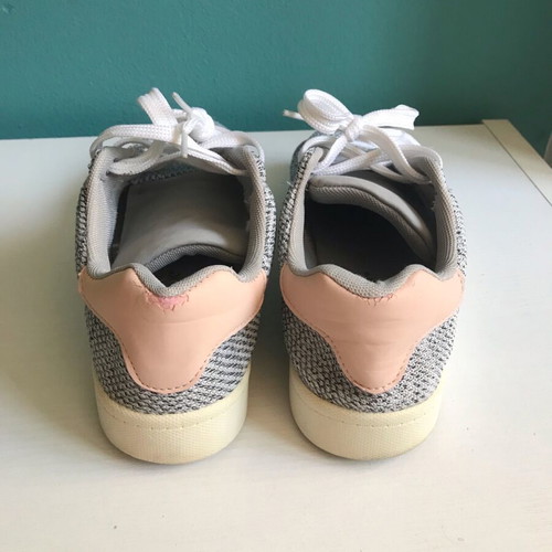 Primark sneakers used with knitted texture, size 38, white and grey