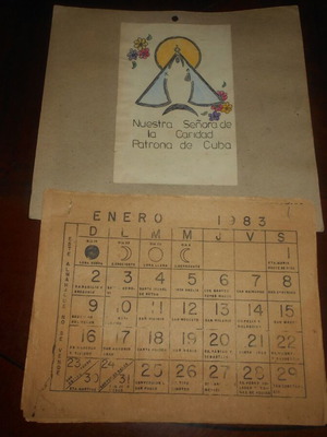 Cuba Wall Calendar 1983 used [Castro era]