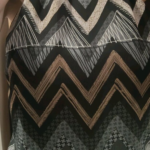 Le Vertige off-shoulder blouse like new, gray and beige