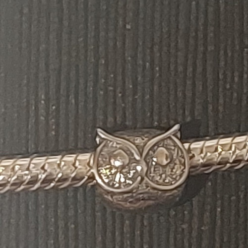Charm Mini Owl A.L.E. silver new