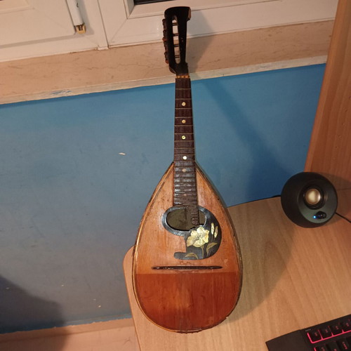 Vintage Mandolin Alfio B. Reina Acireale Neapolitan Italy 1900 used