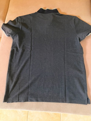 Tom Tailor Denim Polo μπλούζα μεταχειρισμένη, μέγεθος L, σκούρο γκρι