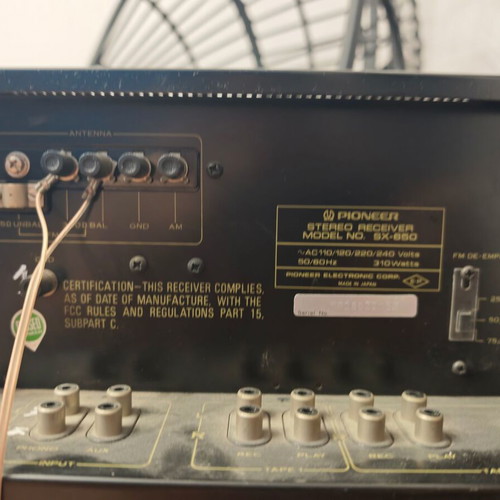 Pioneer SX-650 amplifier with Ortofon 225 speakers used, functional