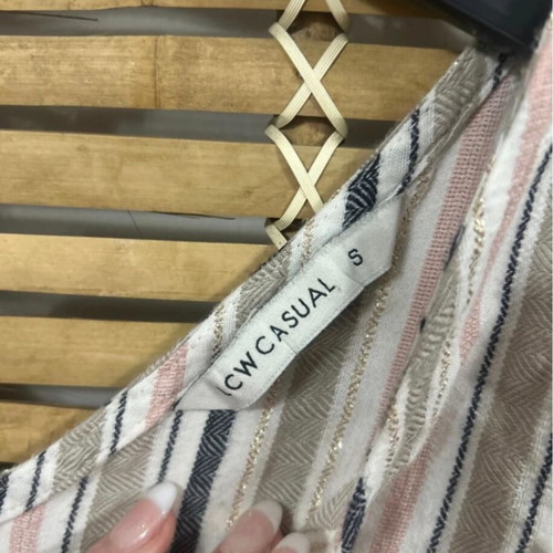 LCW Casual striped sleeveless dress, size S