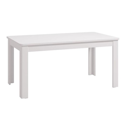 Dining table white extendable 160x90x76 cm like new