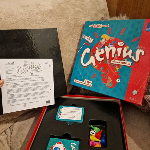 Genius board game of knowledge used