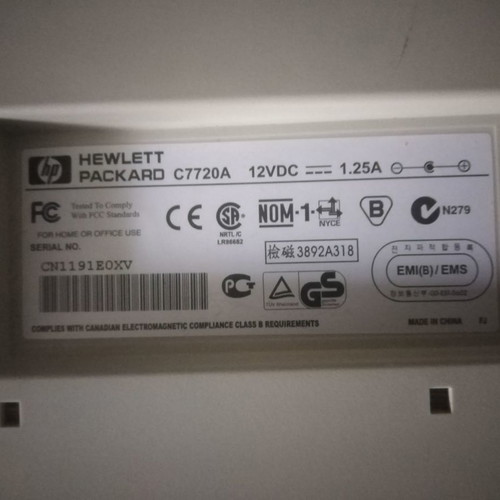 HP Scanner 7720A used 12VDC