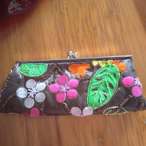 Evening satin handbag new