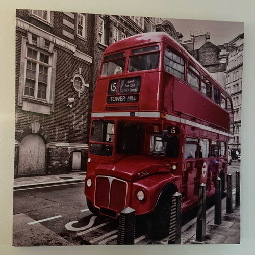 Square frame on canvas and wood like new
