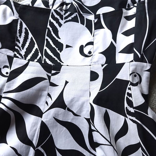 Strapless Dress black and white floral pattern made in Italy like new