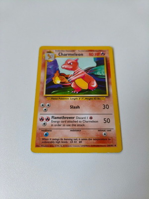 Pokemon Charmeleon Base Set 1999 card used