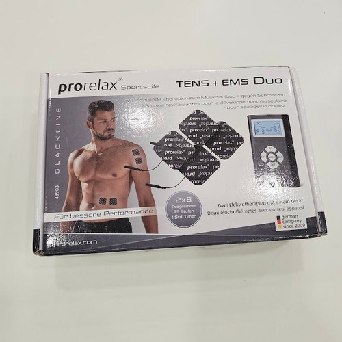 Prorelax TENS/EMS Duo Blackline ηλεκτροδιεγέρτης νέος