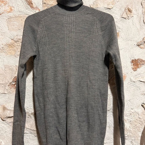 Celio Ribbed Knit Turtleneck Jumper size S gray like new