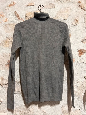 Celio Ribbed Knit Turtleneck Jumper size S gray like new