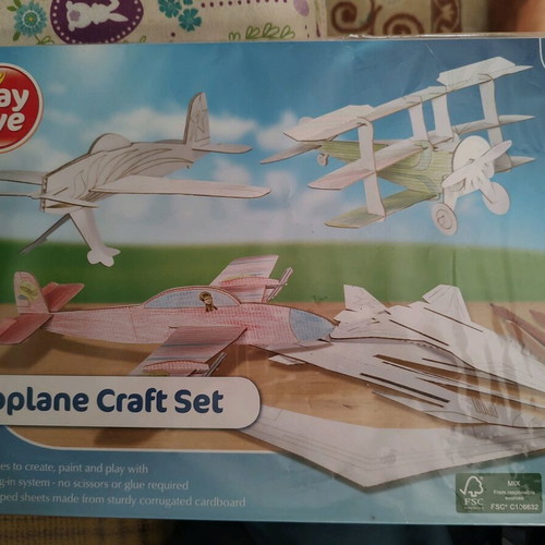 Aeroplane craft set new, educational, 4 pieces