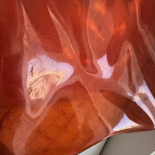 Longchamp summer shoulder bag like new, orange, 50x35 cm