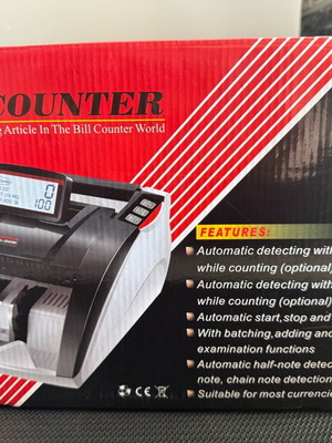 Bill counter like new with UV and MG counterfeit detection