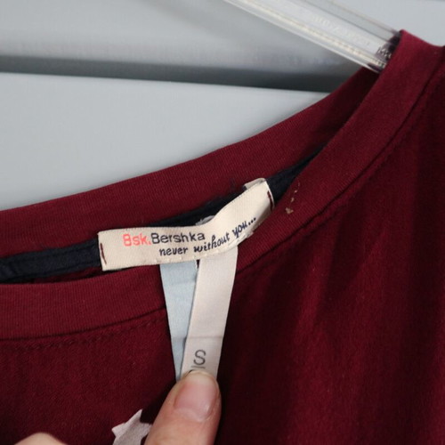 Red thin dress Bershka used, size S