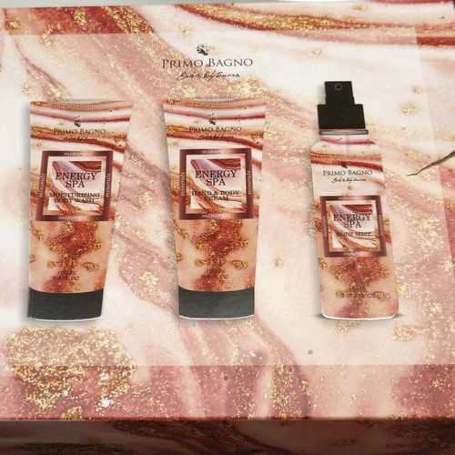 Beauty Box 3pcs Energy Spa body mist 150ml, shower gel 150ml & body lotion 100ml new
